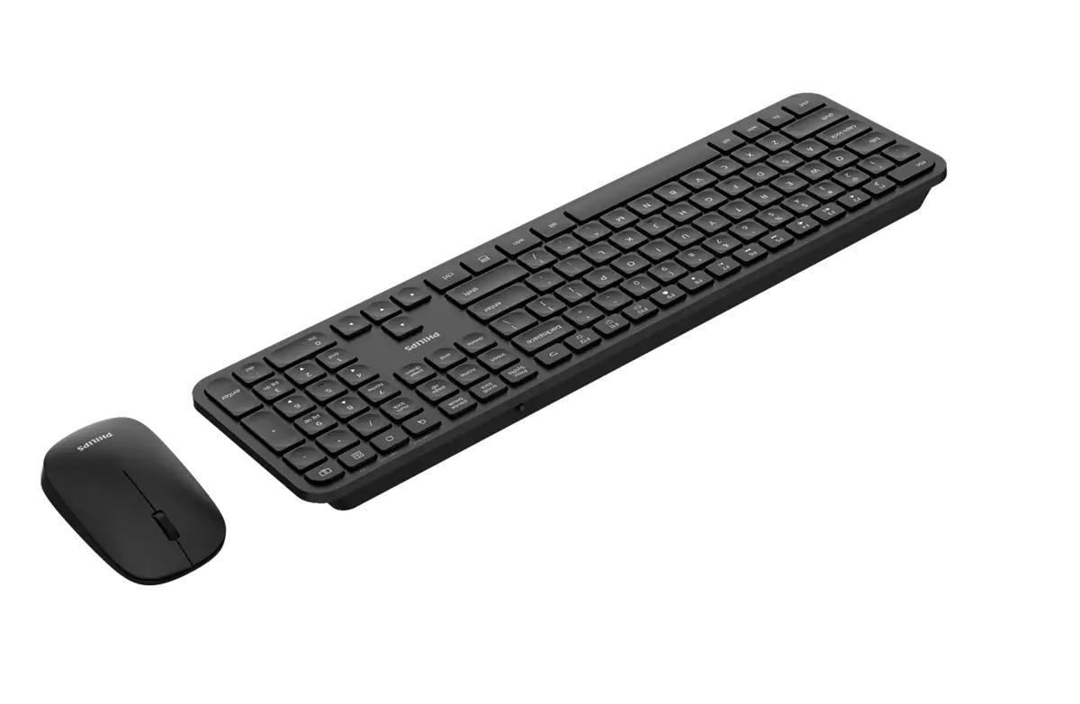 Philips 3000 series SPT6338BL/17 keyboard Mouse included Home/Office RF Wireless QWERTY Black – image 3