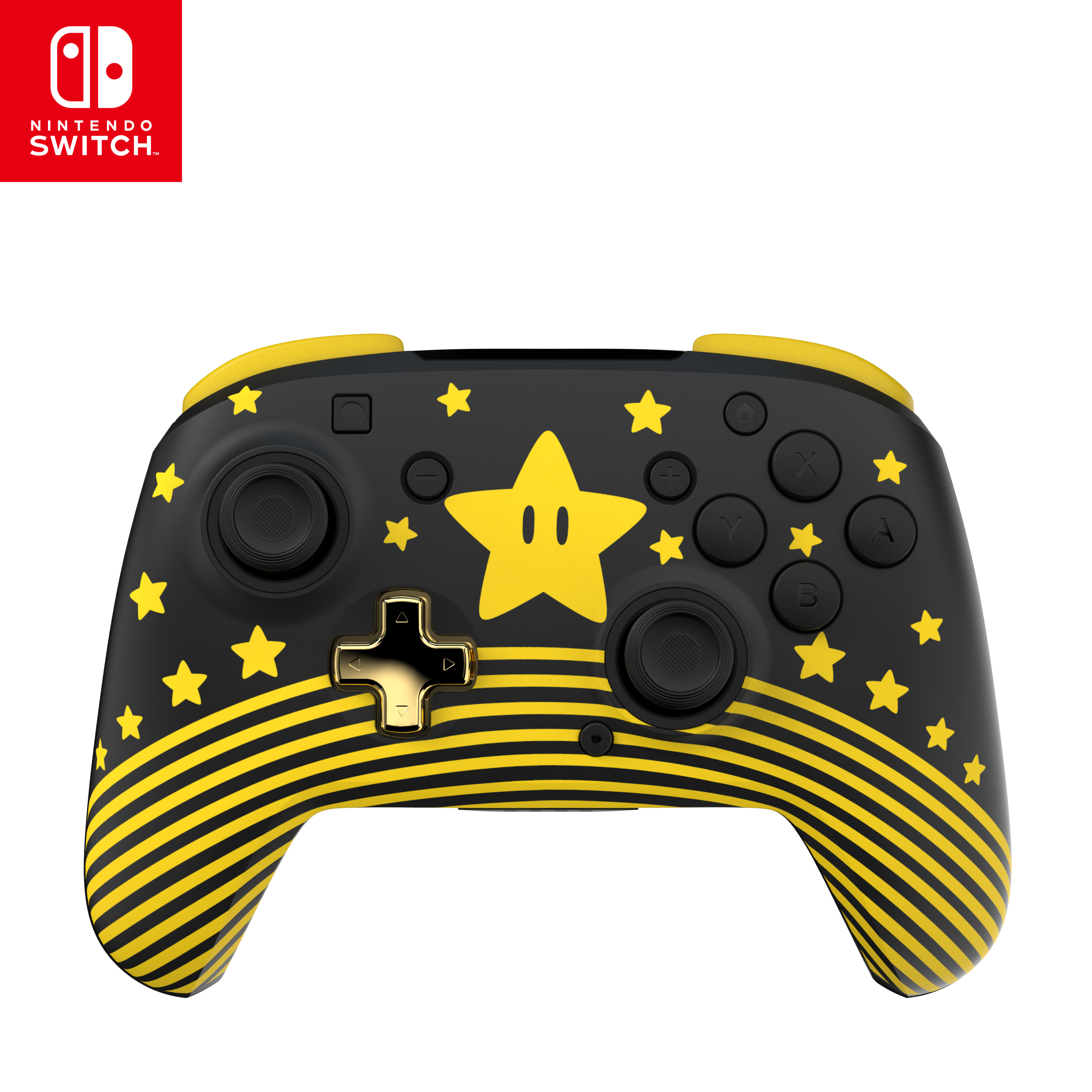Turtle Beach Rematch Nero, Oro, Giallo Bluetooth Gamepad Nintendo Switch, Nintendo Switch Lite, Nintendo Switch OLED