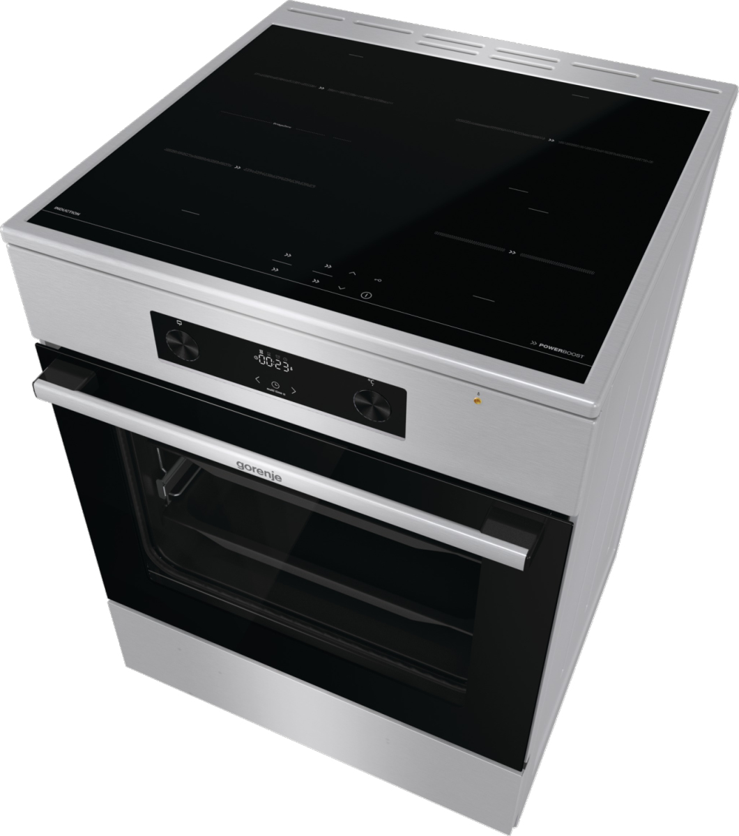 Gorenje GEIT6C60XPG Freestanding cooker Electric Zone induction hob Stainless steel – image 6