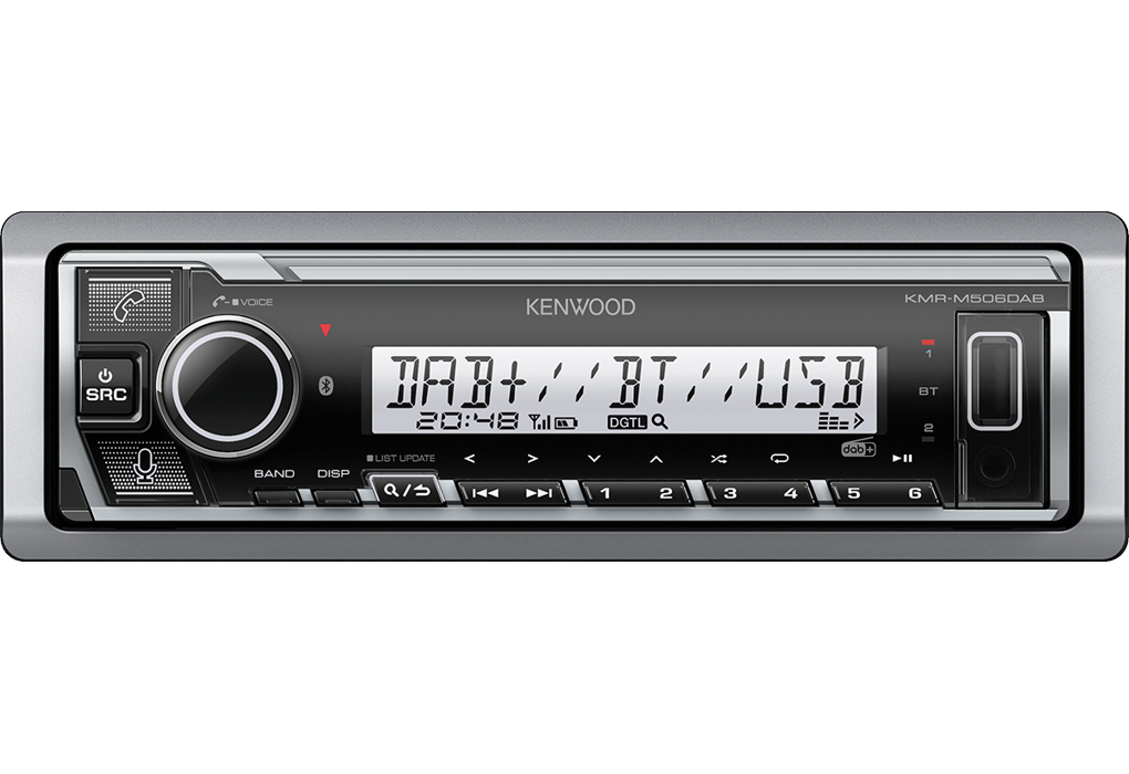 Kenwood KMR-M506DAB car media receiver Black, Silver – image 2