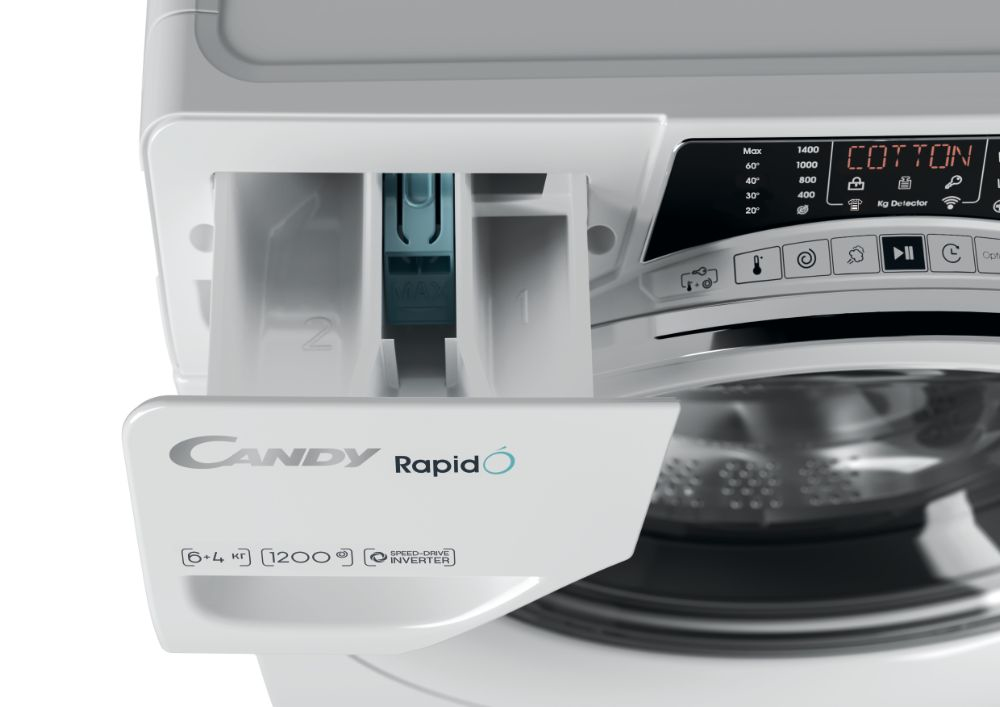 Candy RapidÓ ROW42646DWMC-07 washer dryer Freestanding Front-load White – image 7