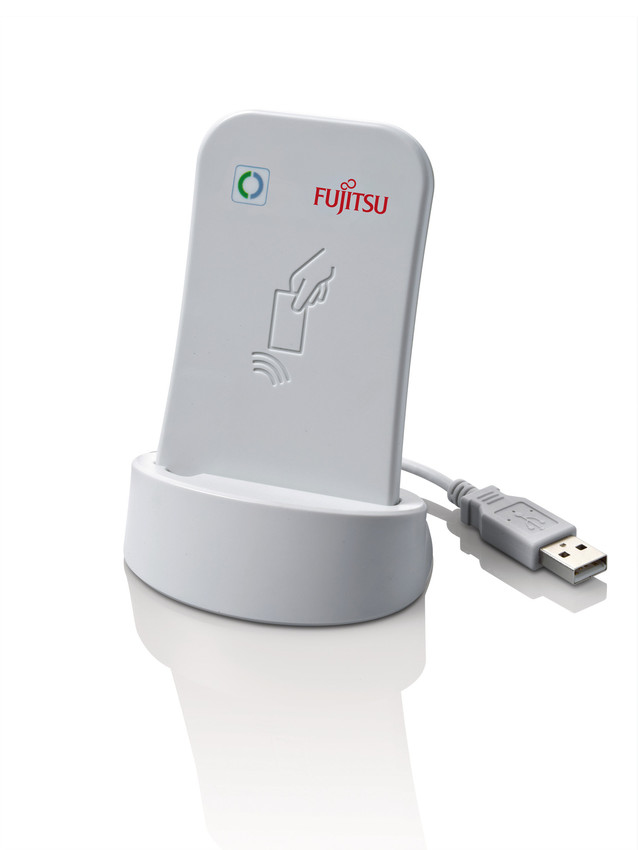Fujitsu SCL011 smart card reader USB USB 2.0 Grey