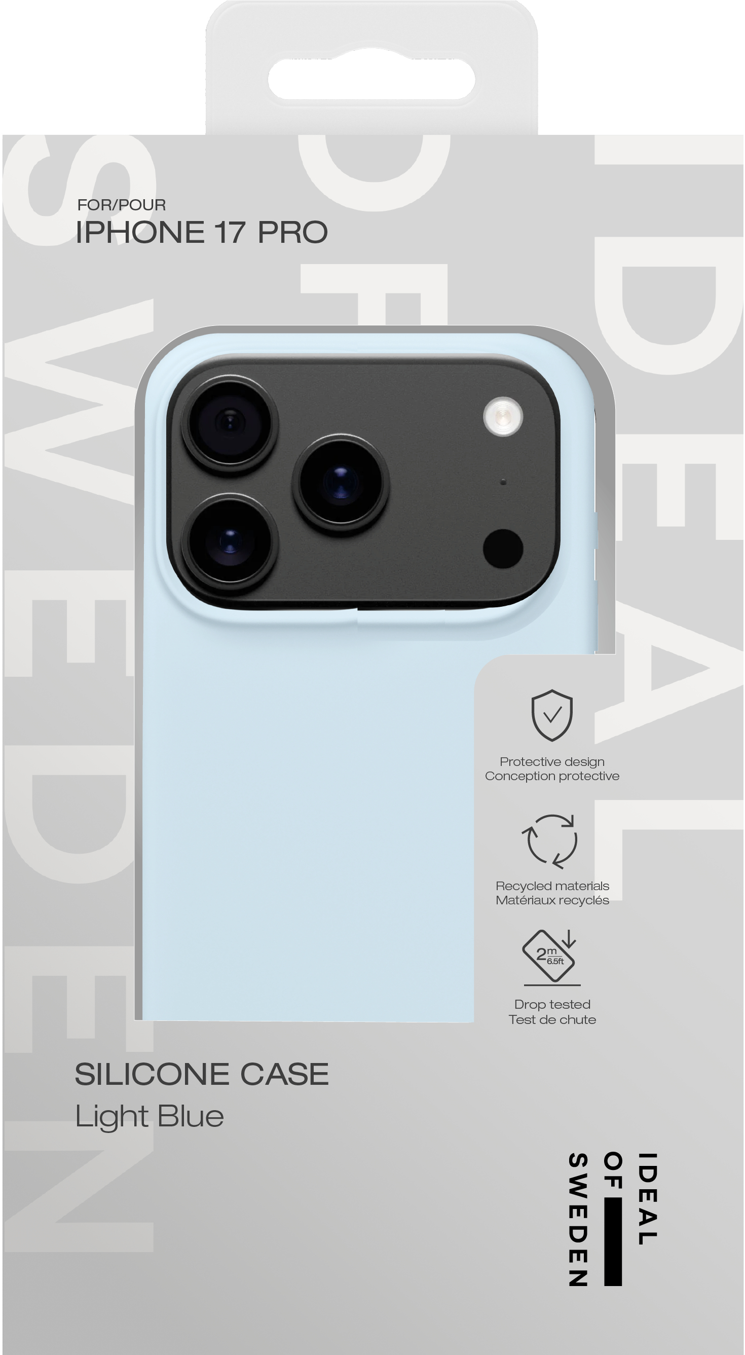 iDeal of Sweden Silicone Case iPhone 17 Pro Light Blue – image 2