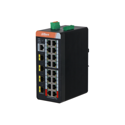 Dahua Technology IS4420-16GT-240 Managed L2 Gigabit Ethernet (10/100/1000) Power over Ethernet (PoE) Black