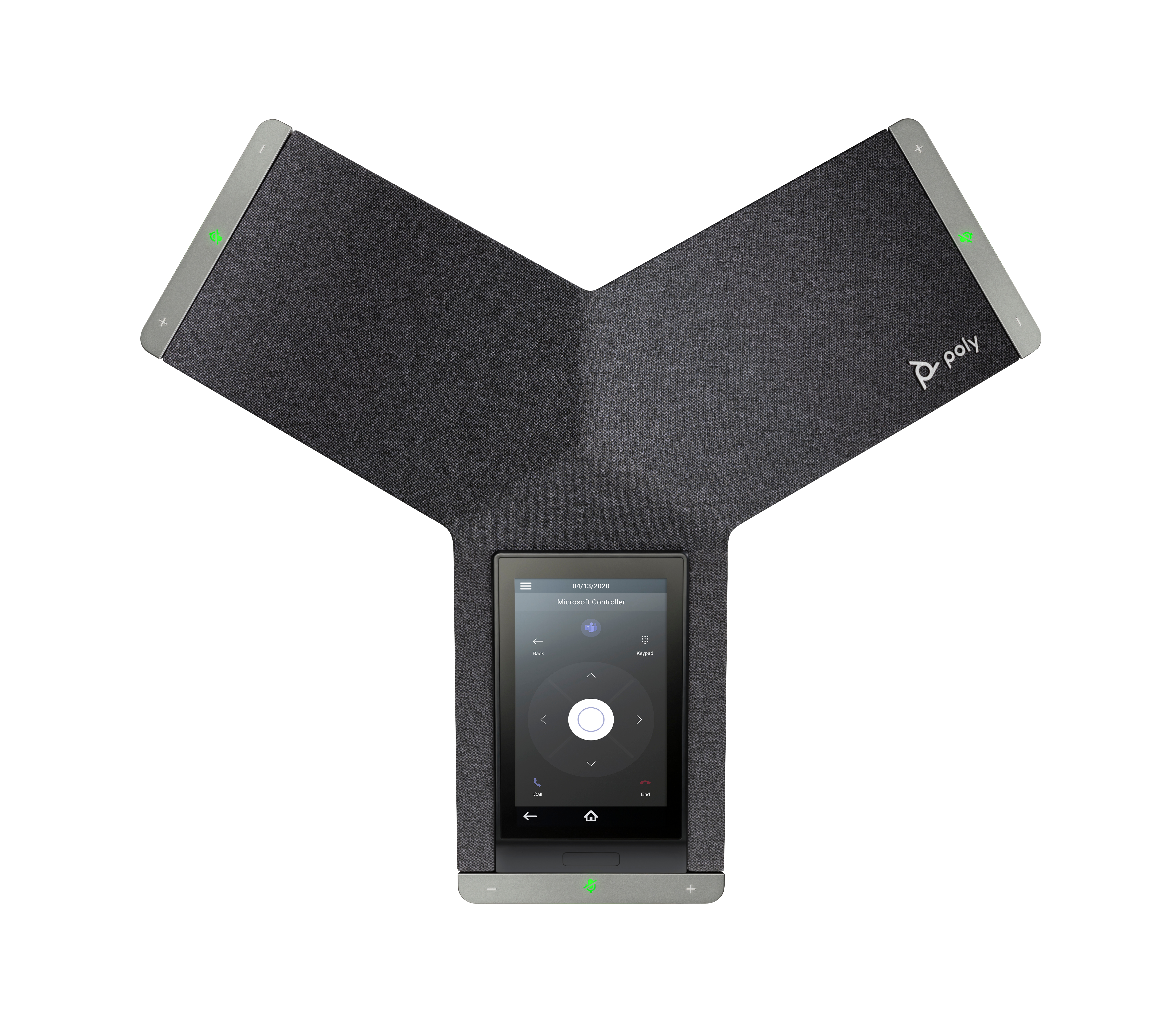 HP Poly Trio C60 IP Conference Phone for Microsoft Teams and PoE-enabled No Radio. Product colour: Black, Display resoluti