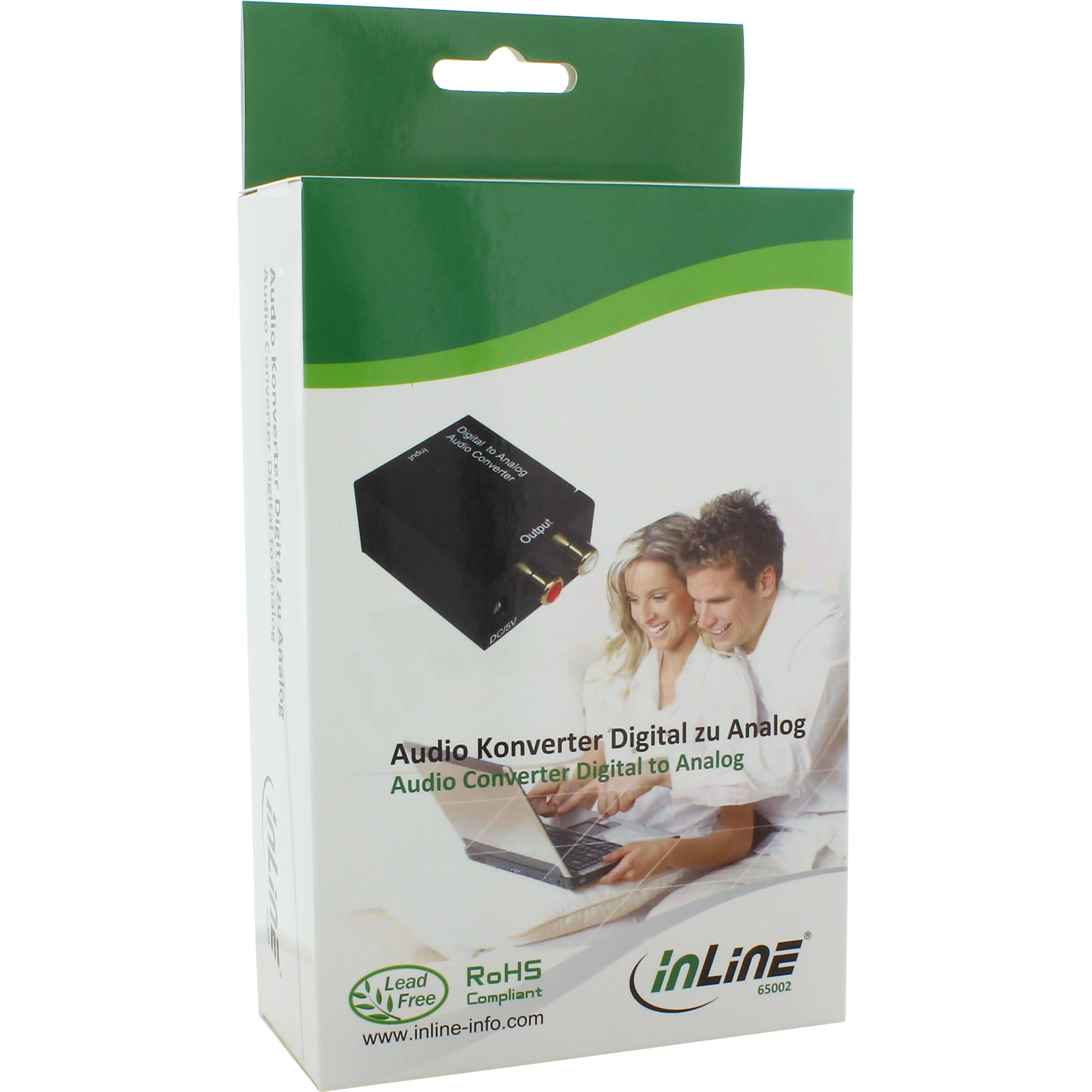 InLine Audio Converter Digital to Analog Input Toslink or RCA OUT 2x RCA Stereo – image 4