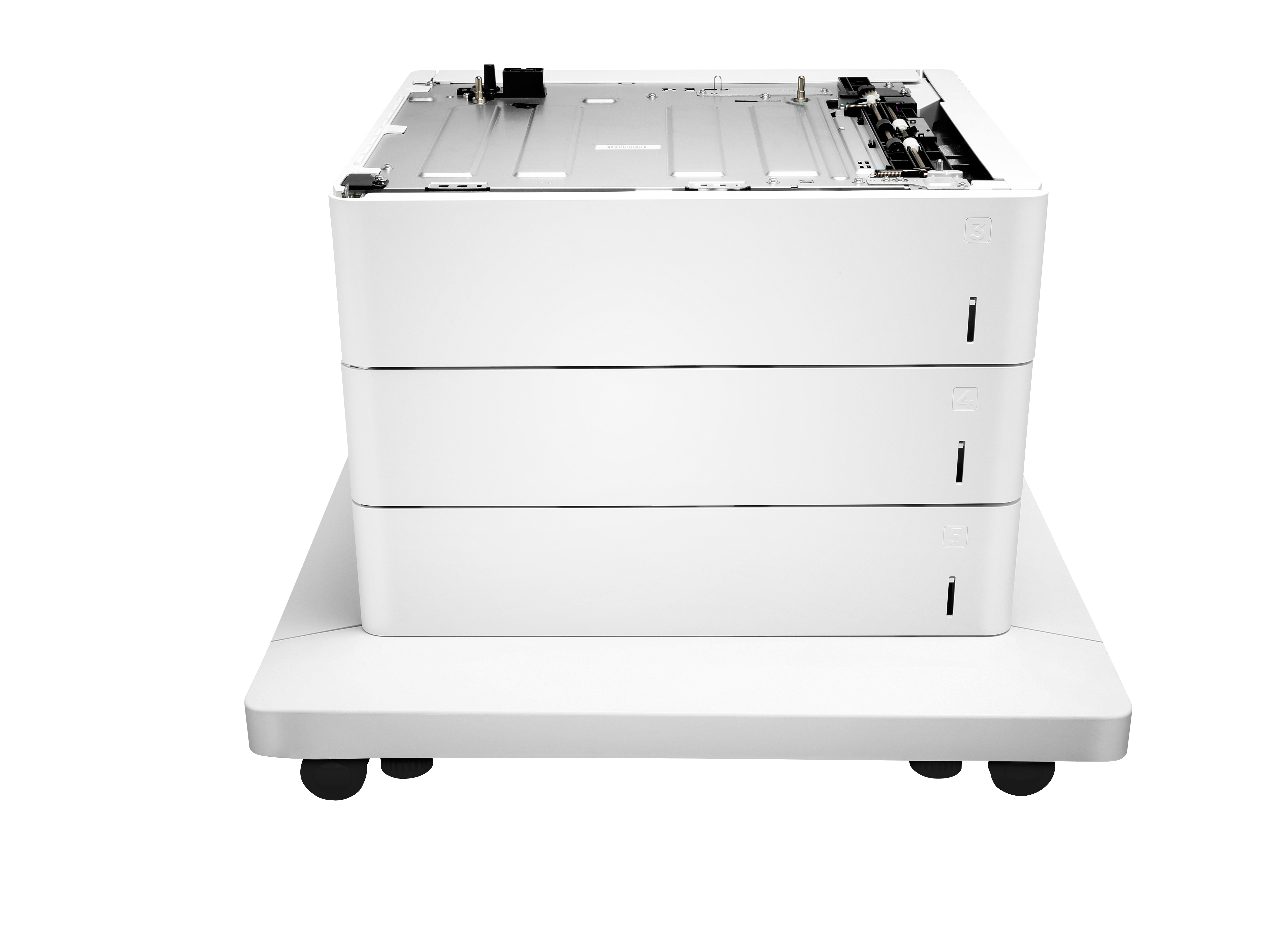 HP Paper Feeder and Stand - Media tray / feeder - 1650 sheets in 3 tray(s) - for Color LaserJet Managed E65150, E65160, Color LaserJet Managed Flow MFP E67660