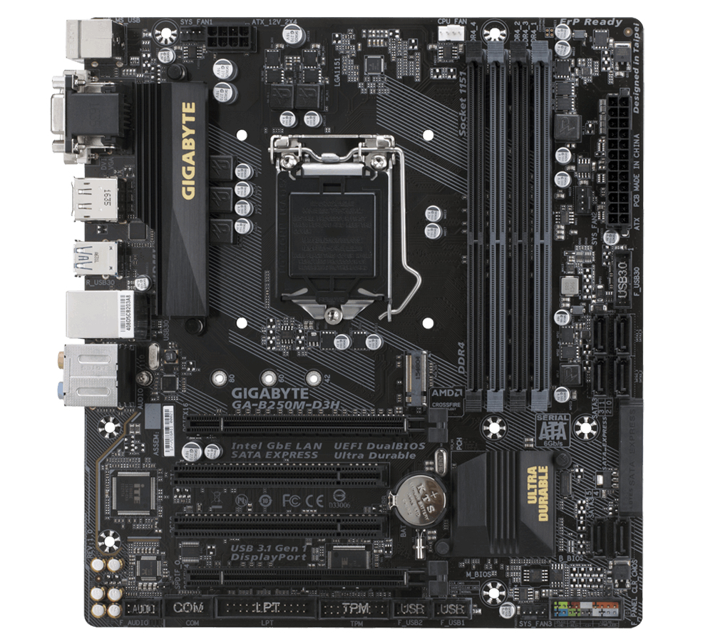 GIGABYTE GA-B250M-D3H Bulk – image 3