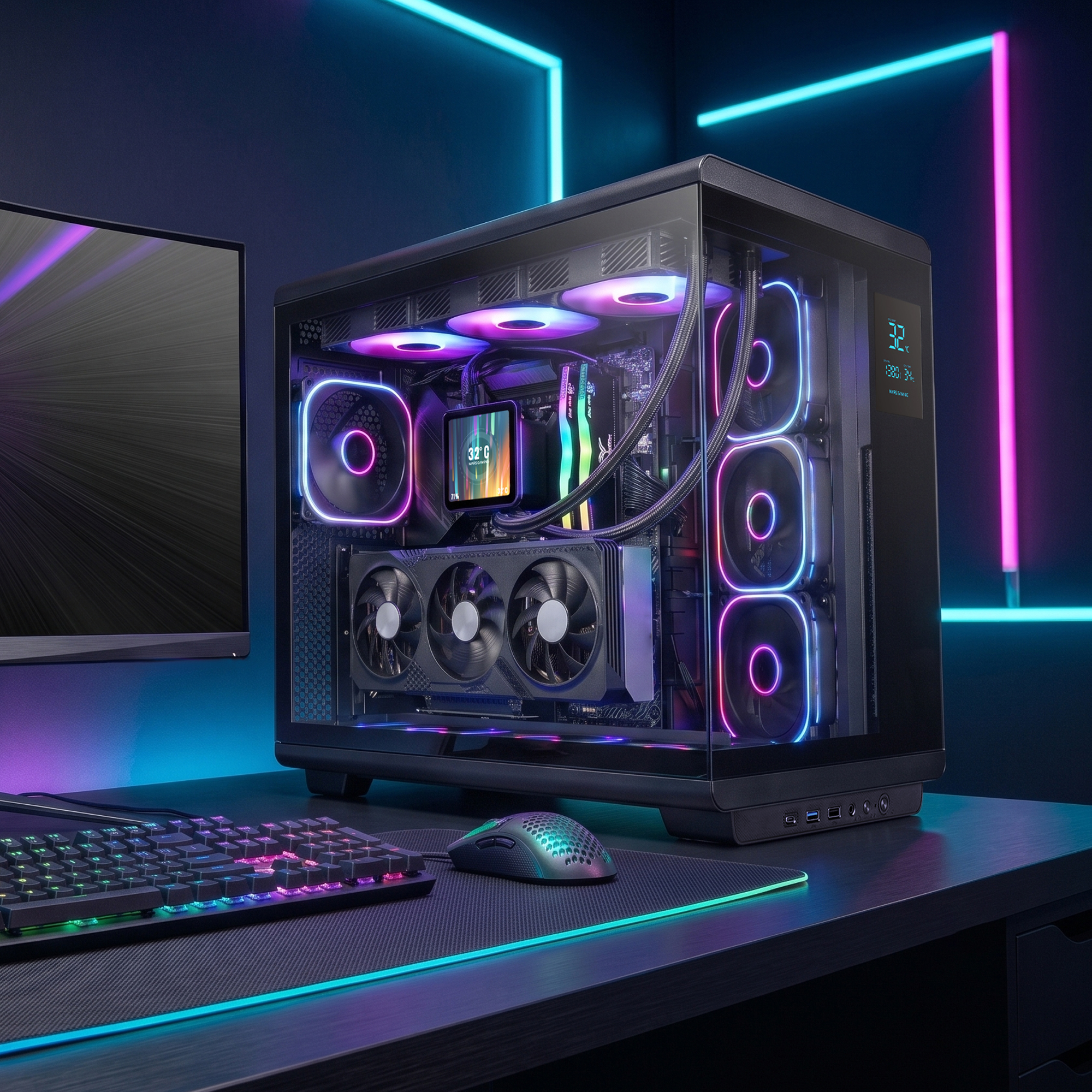 Mars Gaming MCREVMAX computer case Midi Tower Black image 5