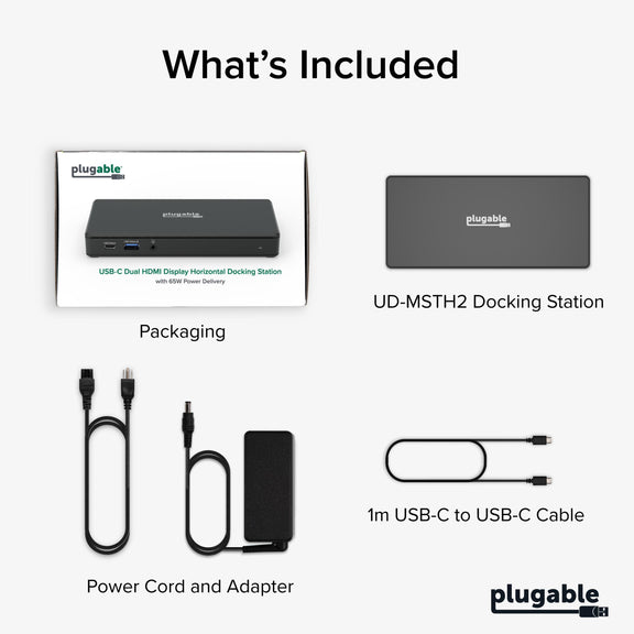 Plugable Technologies UD-MSTH2 laptop dock/port replicator Wired USB 3.2 Gen 2 (3.1 Gen 2) Type-C Black – image 9