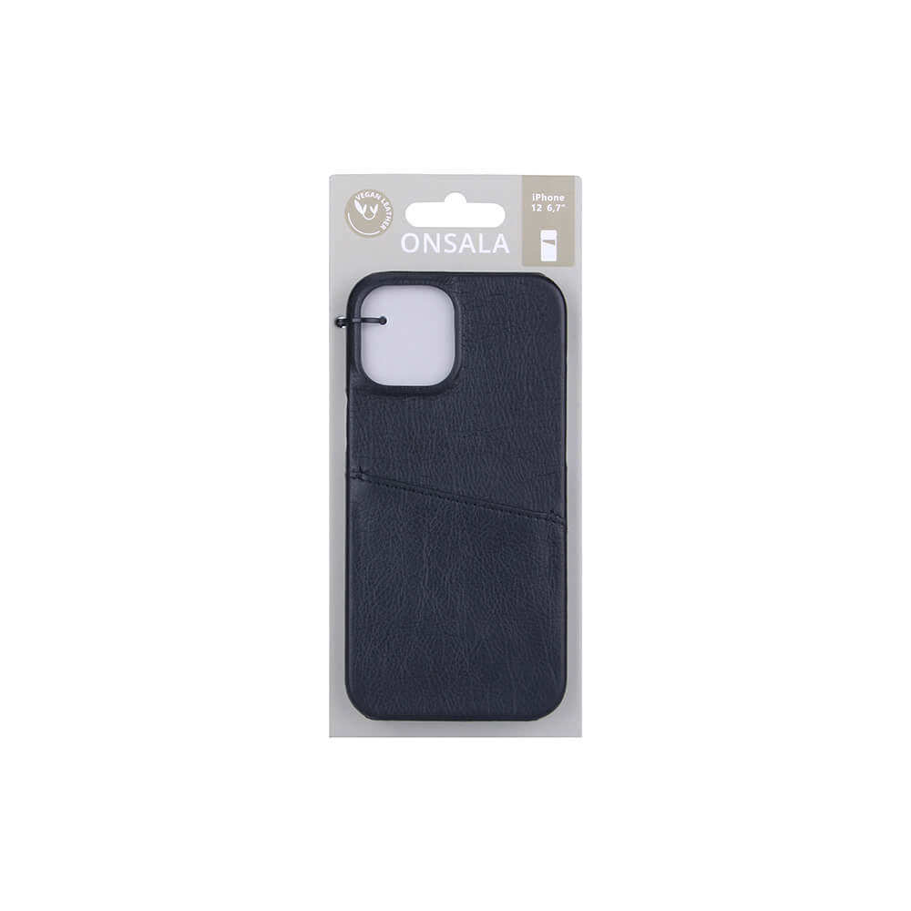 Onsala Mobile Cover Black with Cardpocket iPhone 12 – image 2