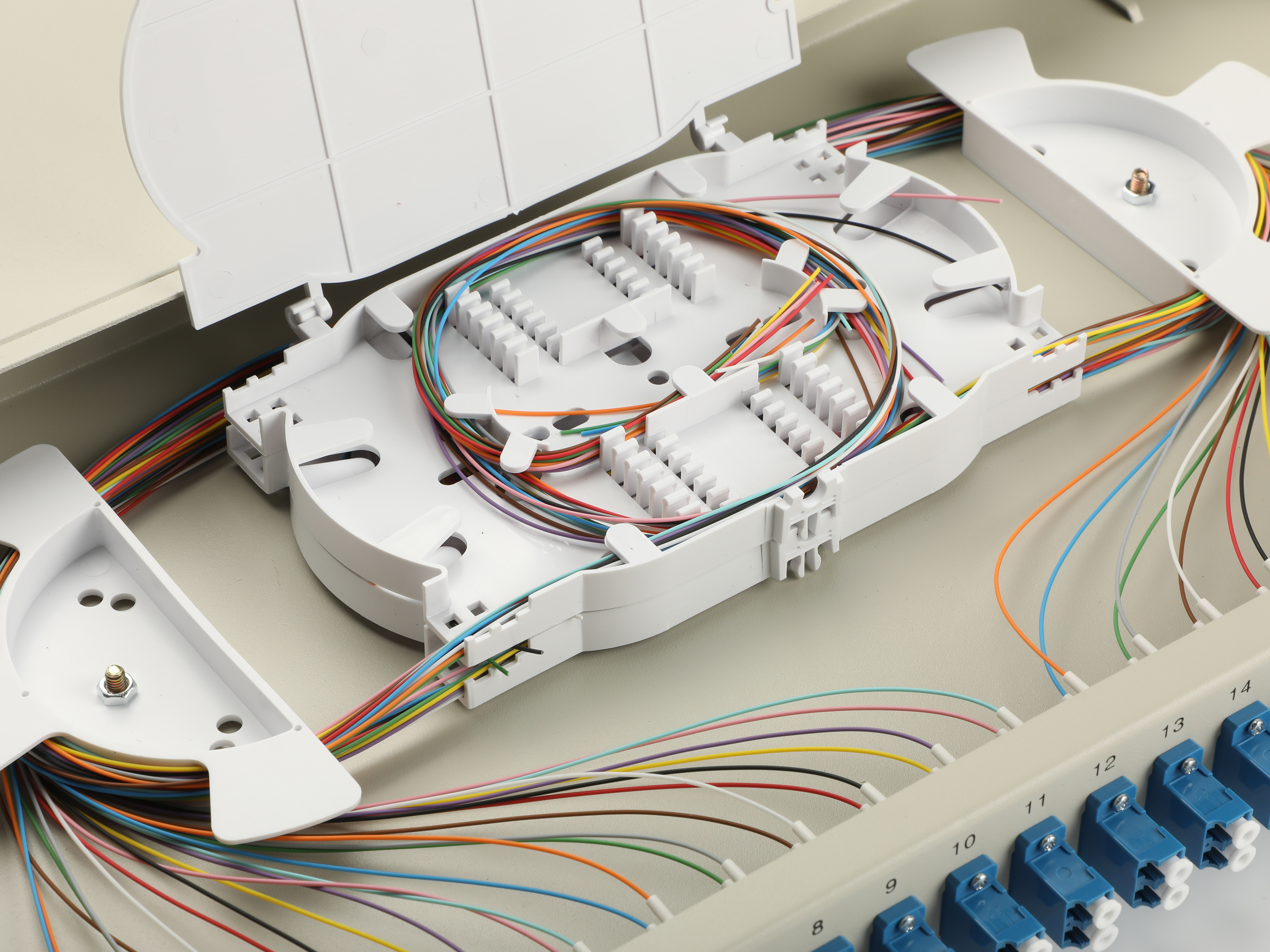 Equip LWL-Spleißkasten 24-Port LC-Duplex OS2 1U komplett  gr