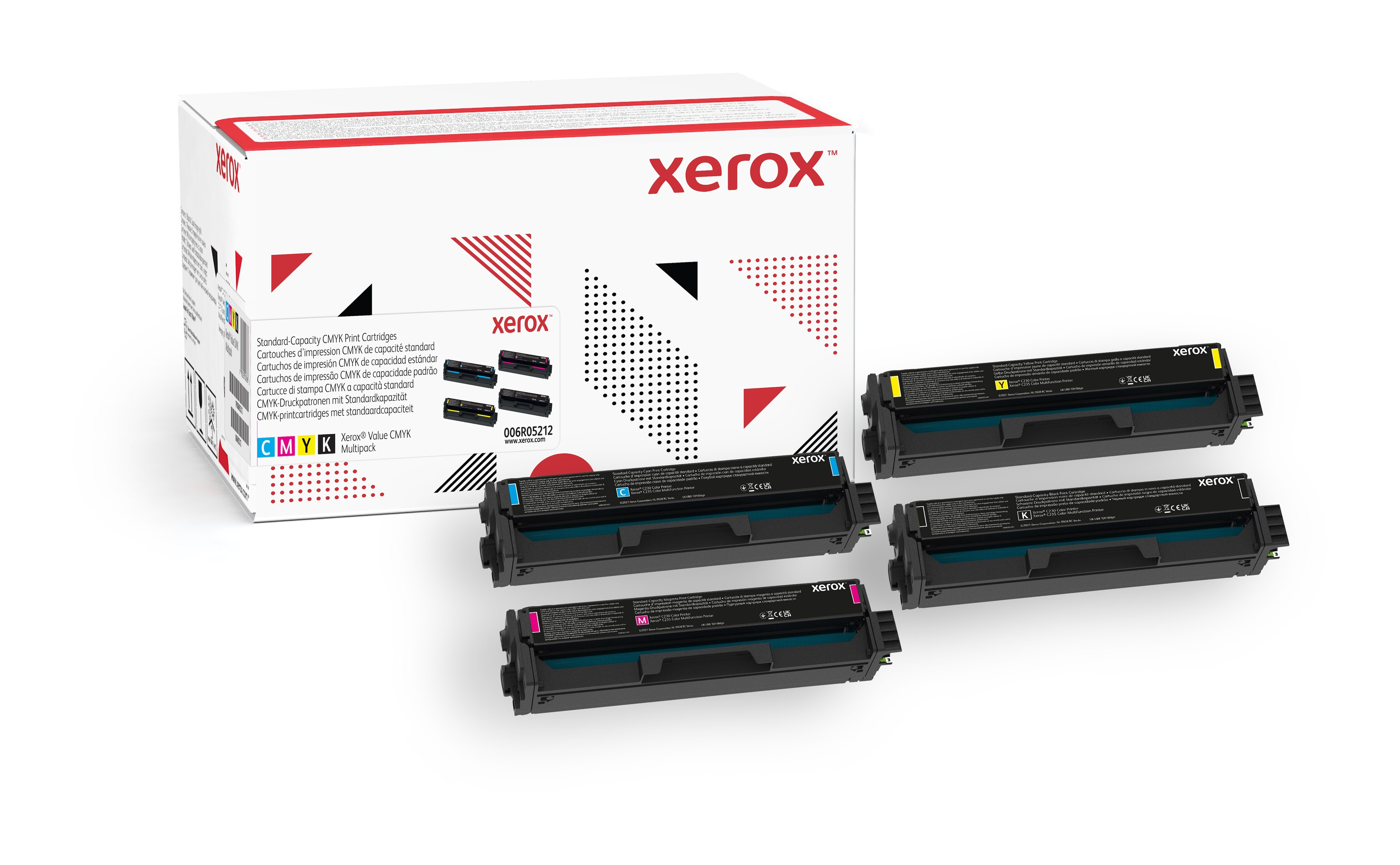 Xerox Genuine ® C230 Color Printer​/​C235 Color Multifunction Printer Multipack Standard capacity Toner Cartridge (1500 Pages) - 006R05212