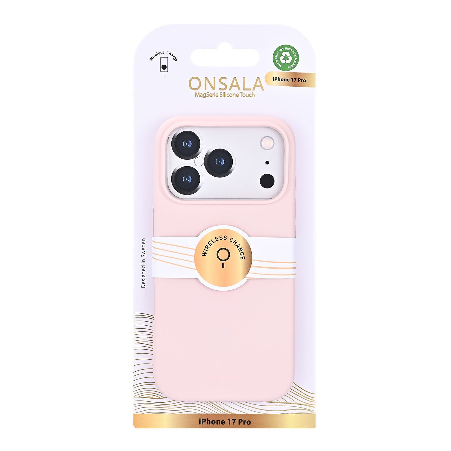 Onsala Phone Case with Silicone Feel Chalk Pink - iPhone 17 Pro/18 Pro – image 2