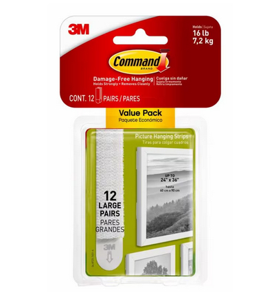 شريط لاصق للتثبيت من الفوم الأبيض 3M 7100109340، بعرض 19 ملم × 93 ملم