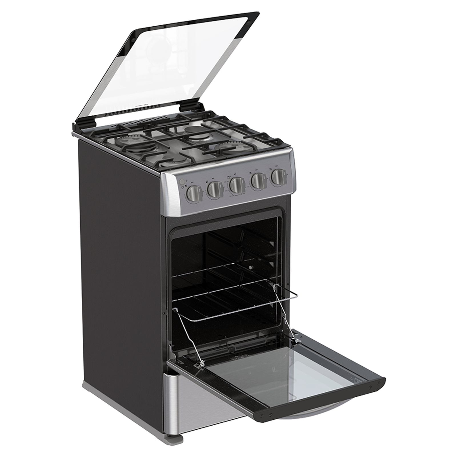 Whirlpool WWR7000S stove Freestanding Natural gas Silver – image 9