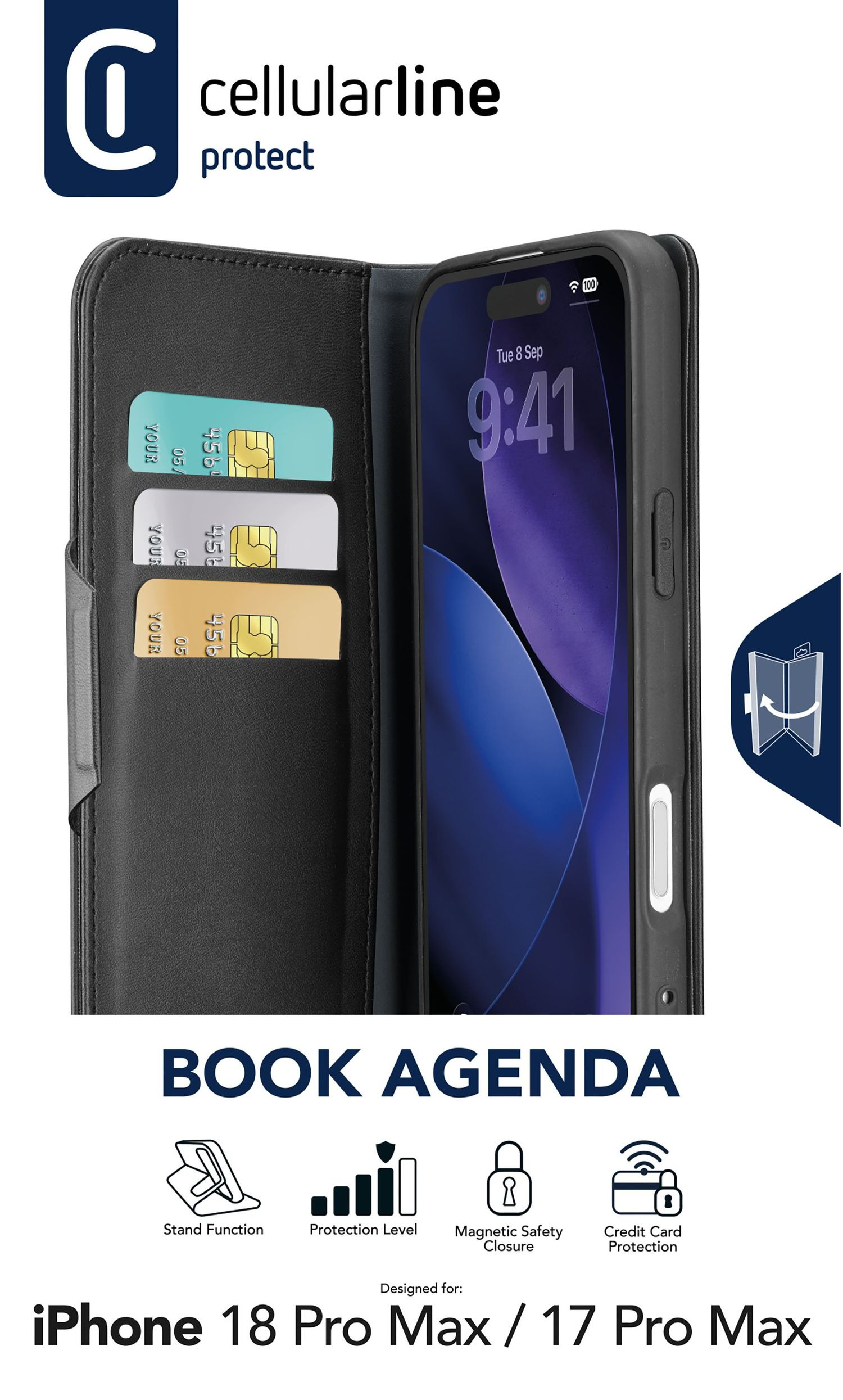 Cellularline BOOK AGENDA - IPHONE 17 PRO MAX / 18 PRO MAX – image 6