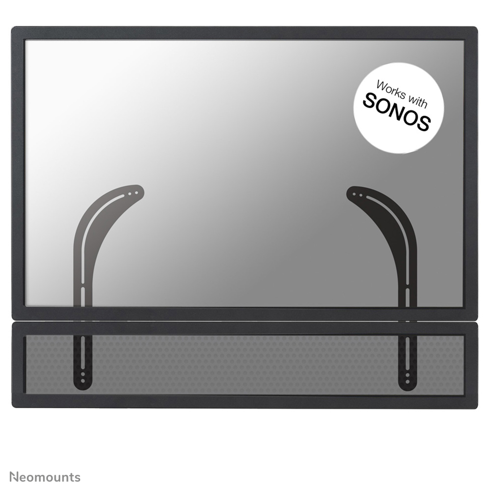 Neomounts NM-USP100 - Mounting kit (2 mounting brackets) - for sound bar - black - for Sonos PLAYBAR