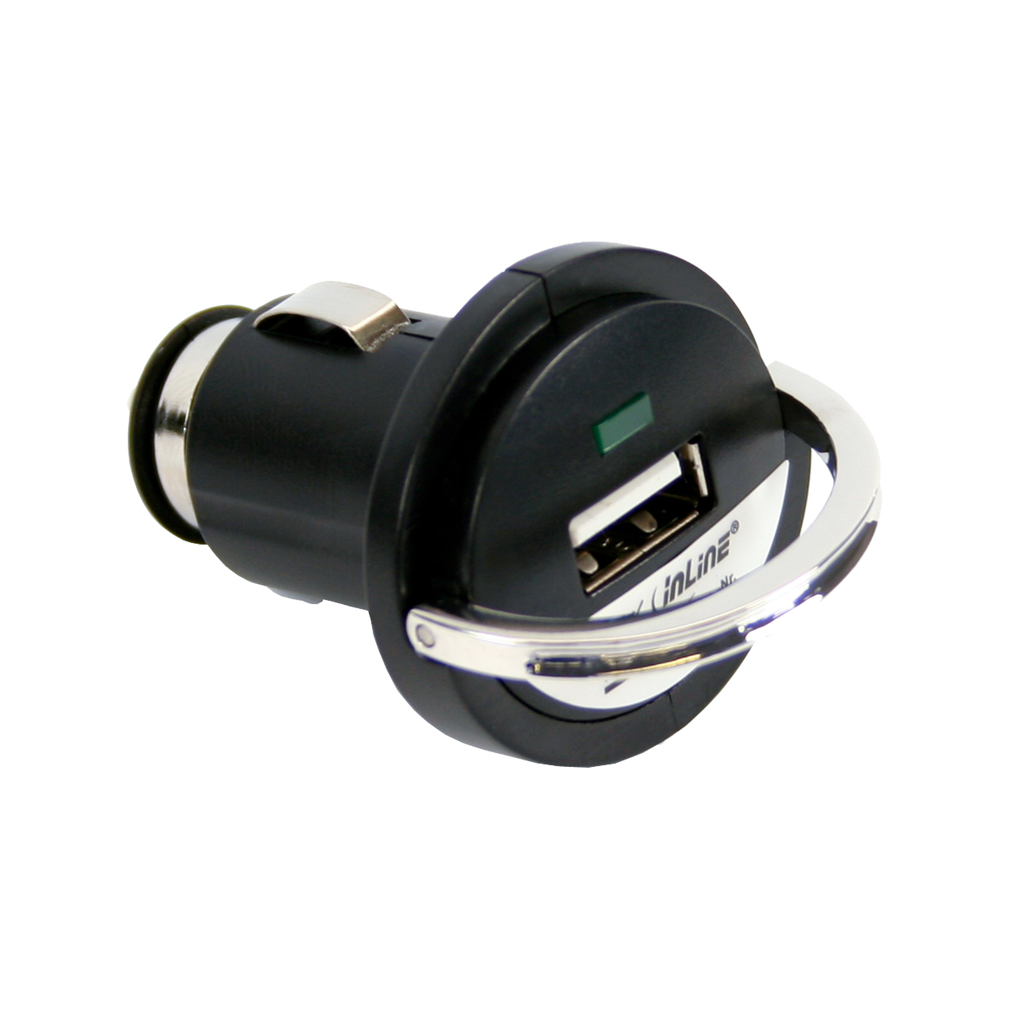 InLine USB Car Charger Power Adapter, 12/24VDC to – image 2