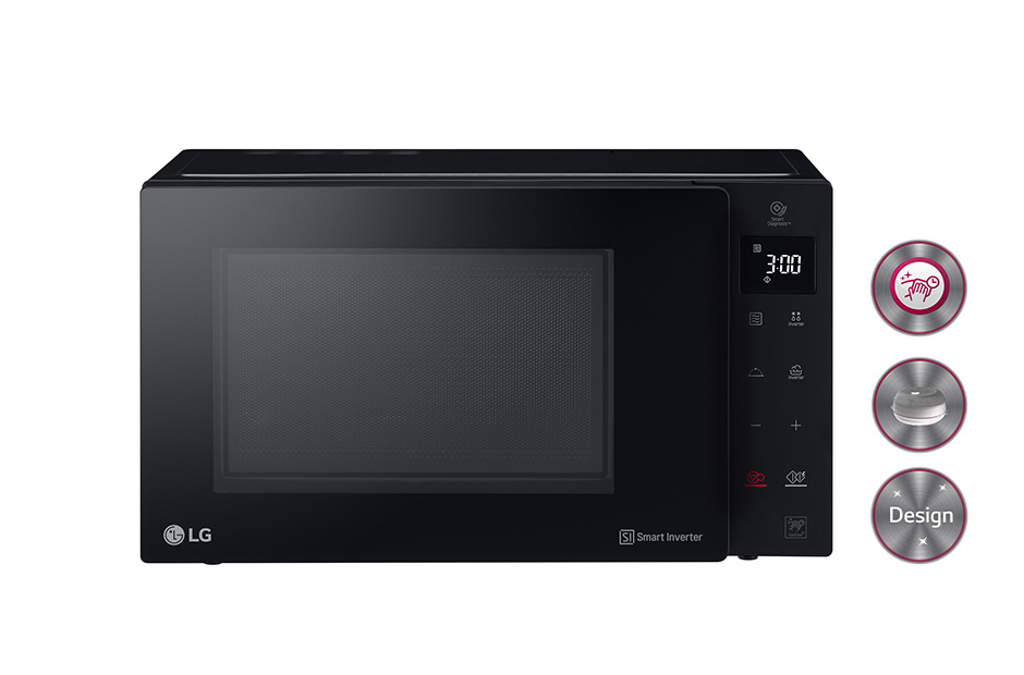 LG MS2535GDB microwave Black Solo microwave Countertop – image 2