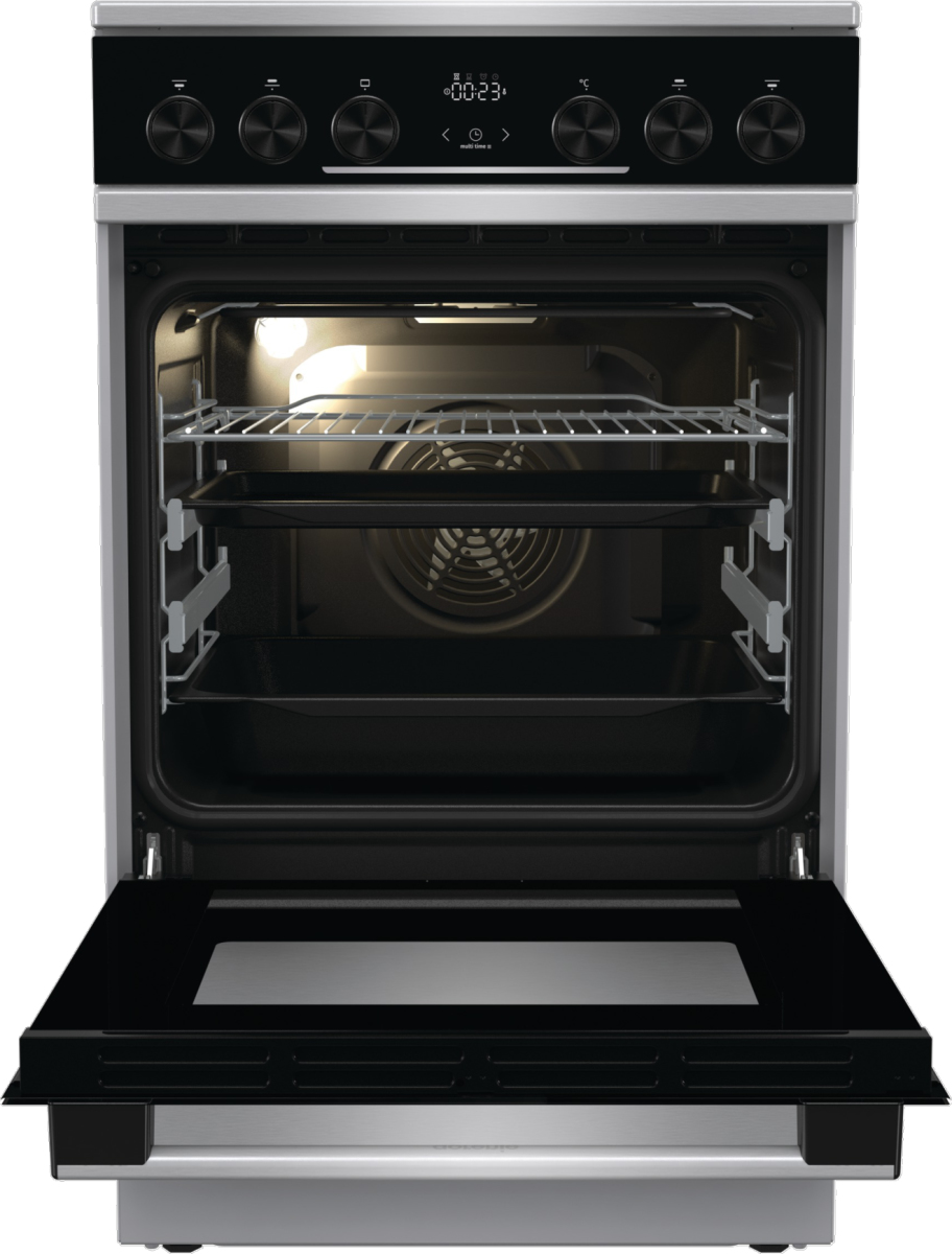 Gorenje 741016 cooker Freestanding cooker Electric Ceramic hob Stainless steel – image 4
