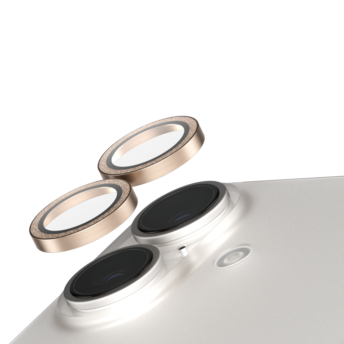 PanzerGlass SAFE. by ® Camera Lens Protector Glitter Gold iPhone 16 | 16 Plus Clear screen protector Apple 1 pc(s)
