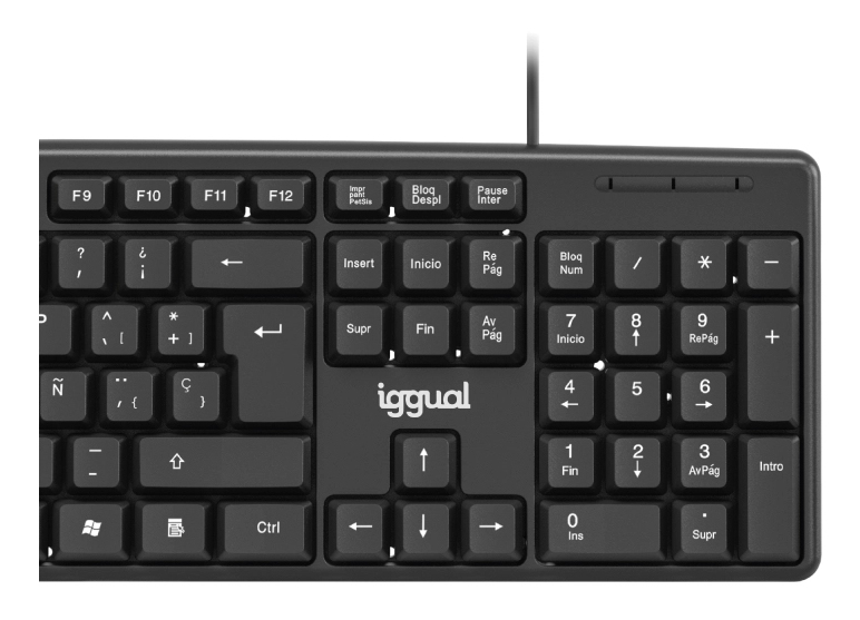 iggual IGG320853 keyboard Home USB QWERTY Spanish Black – image 8