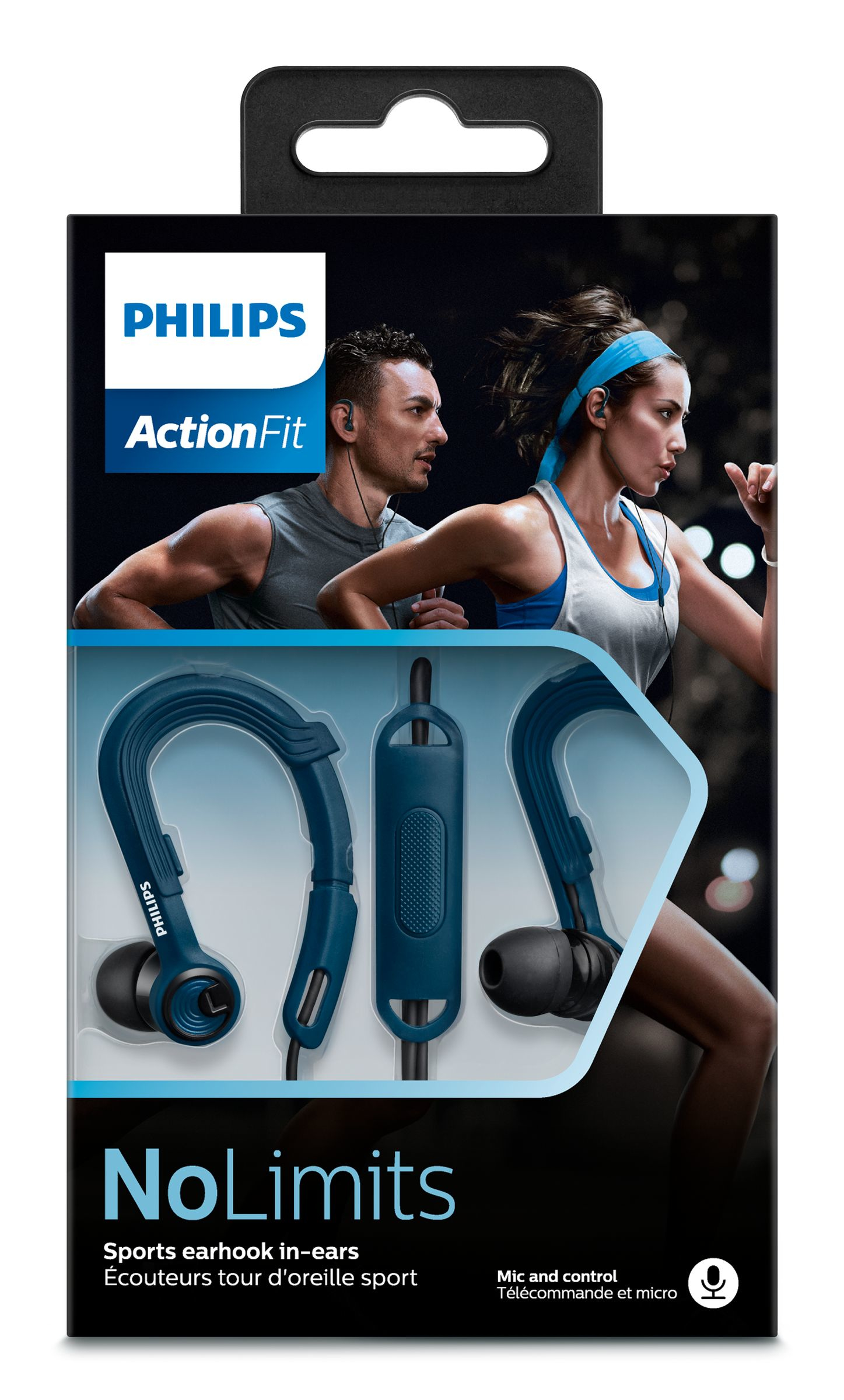 Philips ActionFit Sports headphones with mic SHQ3405BL/00 – image 2