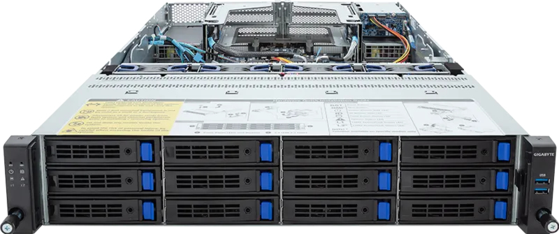 GIGABYTE R283-Z90-AAV3 LGA 6096 Rack (2U) Black, Steel – image 2