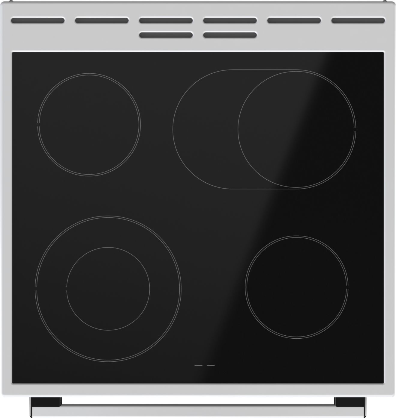 Gorenje EC6352WPA Freestanding cooker Electric Ceramic hob Black, White – image 4