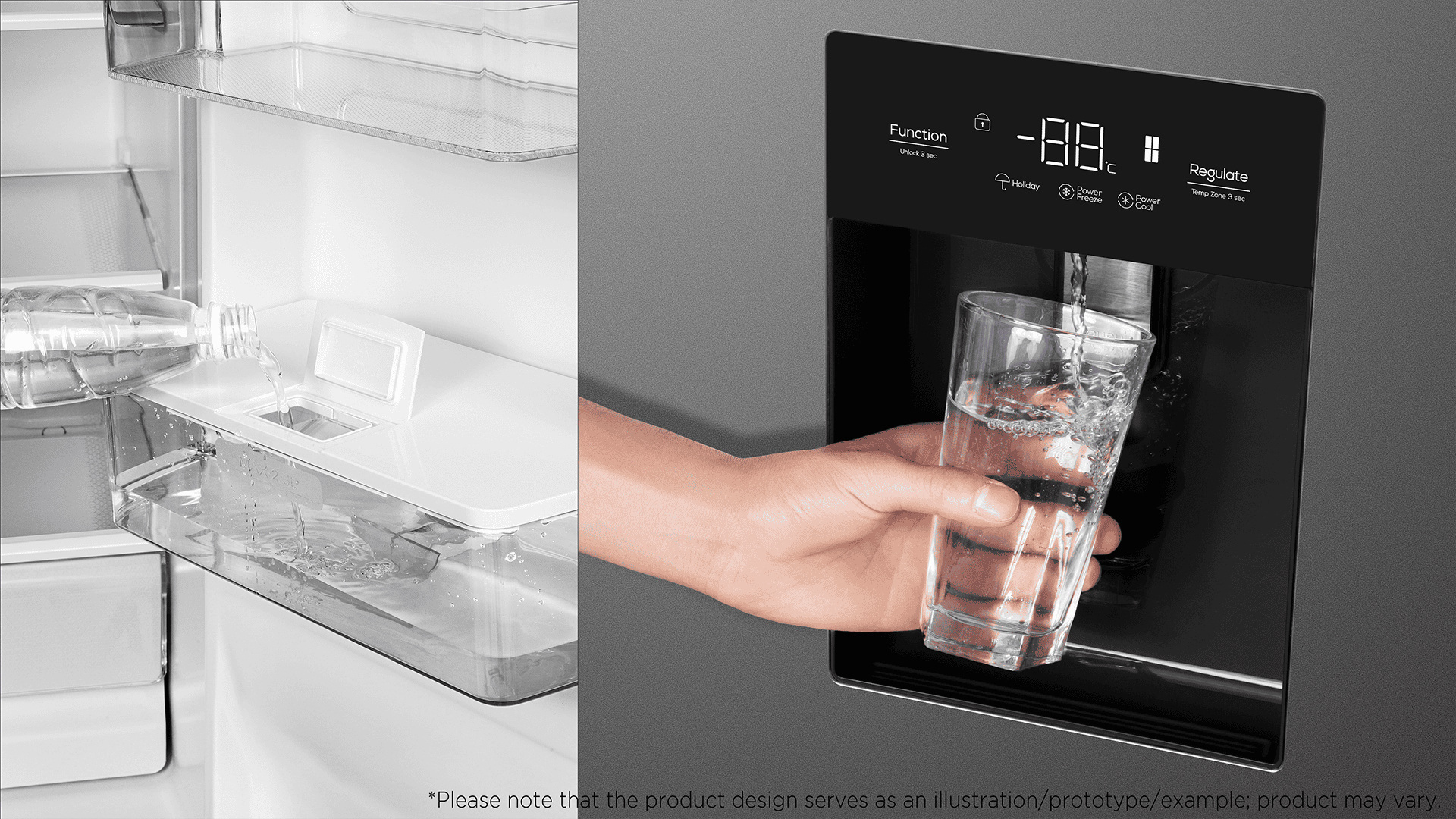 TCL RP631SSE1UK side-by-side refrigerator Freestanding – image 5