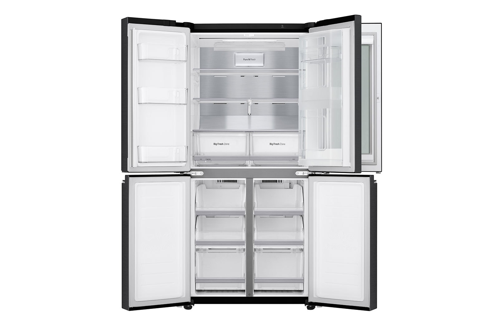 LG InstaView GMQ844MC5E side-by-side refrigerator Freestanding – image 6