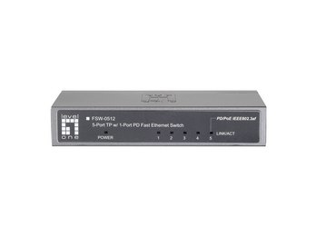 LevelOne 4 FE + 1 FE PoE PD Switch – image 3