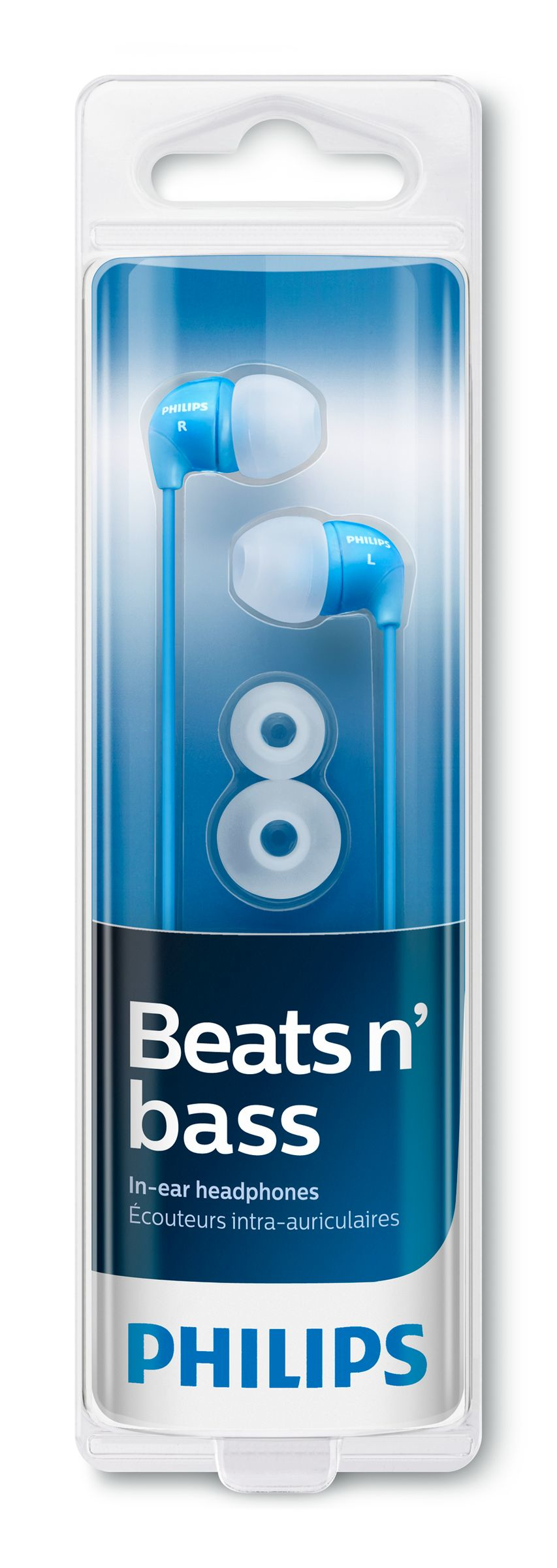 Philips SHE3590BL/28 headphones/headset Wired In-ear Blue, White – image 2