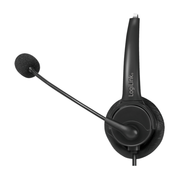 LogiLink HS0056 headphones/headset Wired Head-band Office/Call center USB Type-A Black – image 4