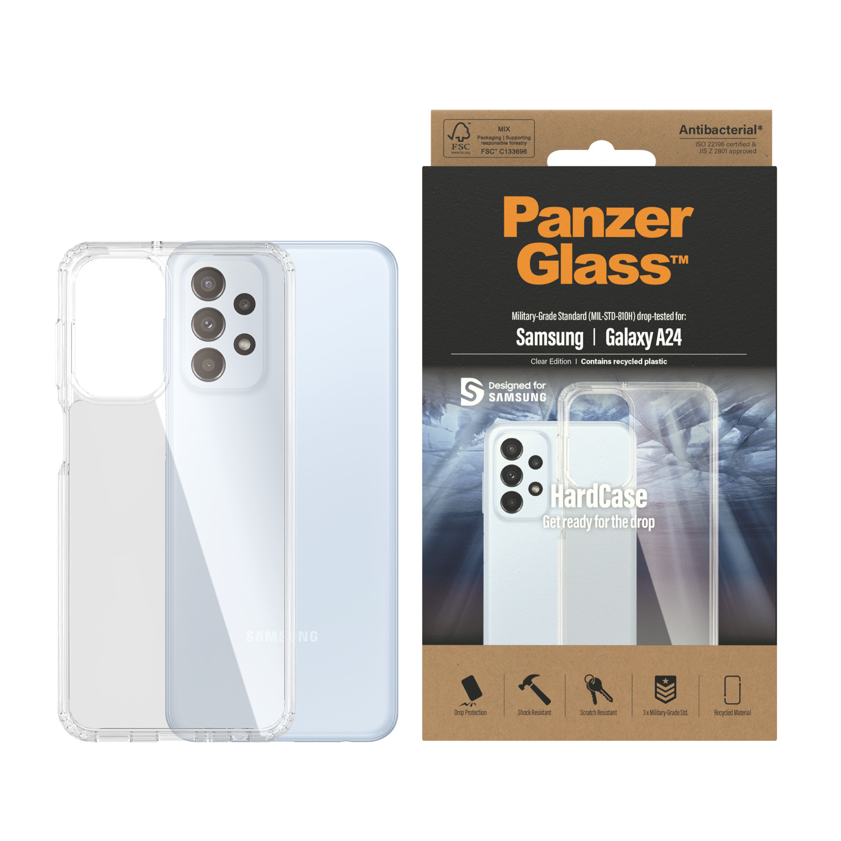 PanzerGlass® HardCase Transparent Samsung Galaxy A24 – image 3