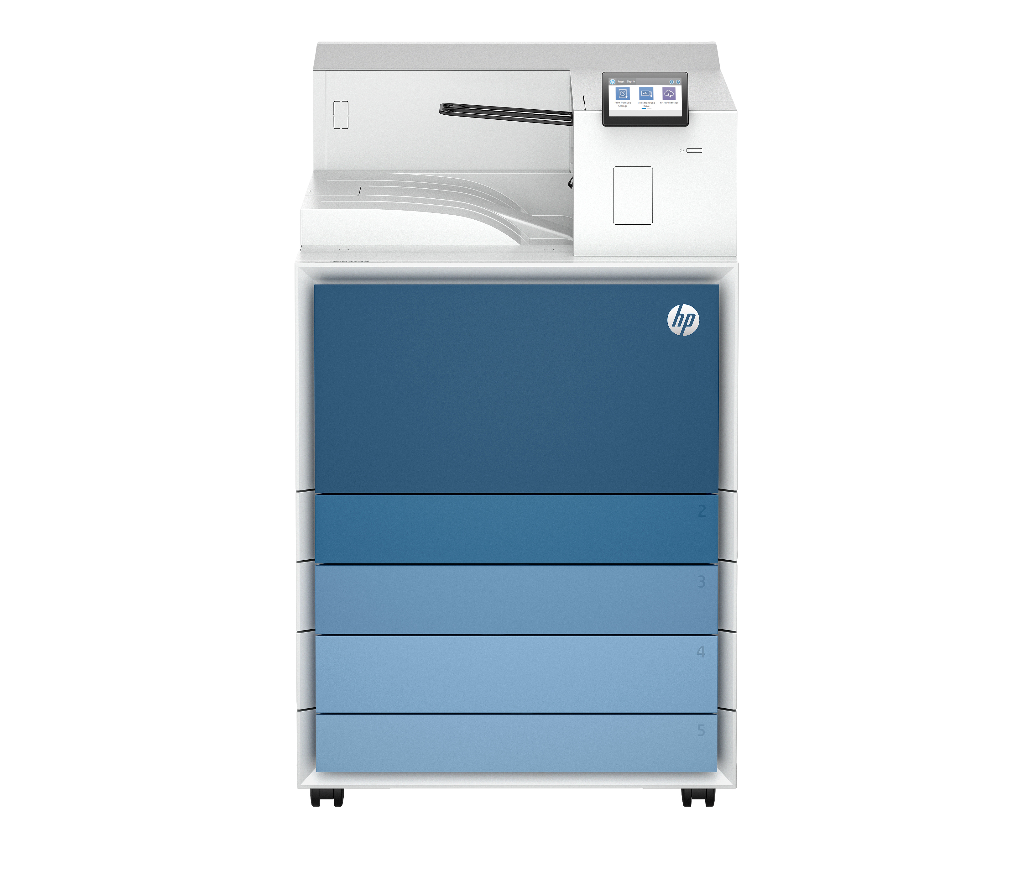 HP LaserJet Enterprise 8501x - Printer - B/W - Duplex - laser - A3/Ledger - 1200 x 1200 dpi - up to 70 ppm - capacity: 2180 sheets - USB 2.0 host, Gigabit LAN, USB 3.0, USB 3.0 host