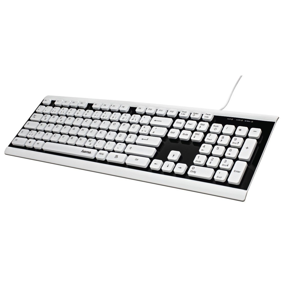 Hama Covo keyboard Universal USB Black, White
