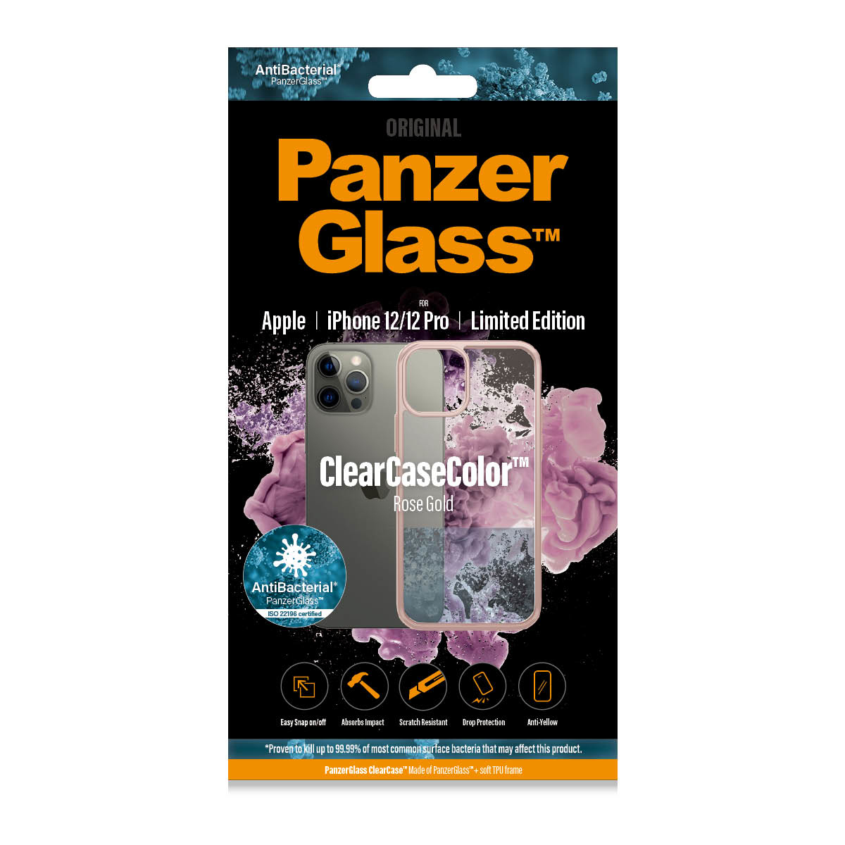 PanzerGlass ® ClearCaseColor™ iPhone 12 | 12 Pro - Rose Gold Limited Edition – image 3
