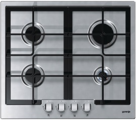 Gorenje G6N40AX hob Stainless steel Built-in Gas 4 zone(s)