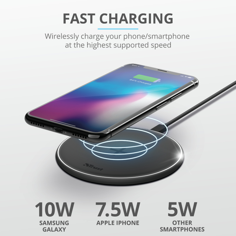 Trust Qylo Smartphone Black USB Wireless charging Fast charging – image 3