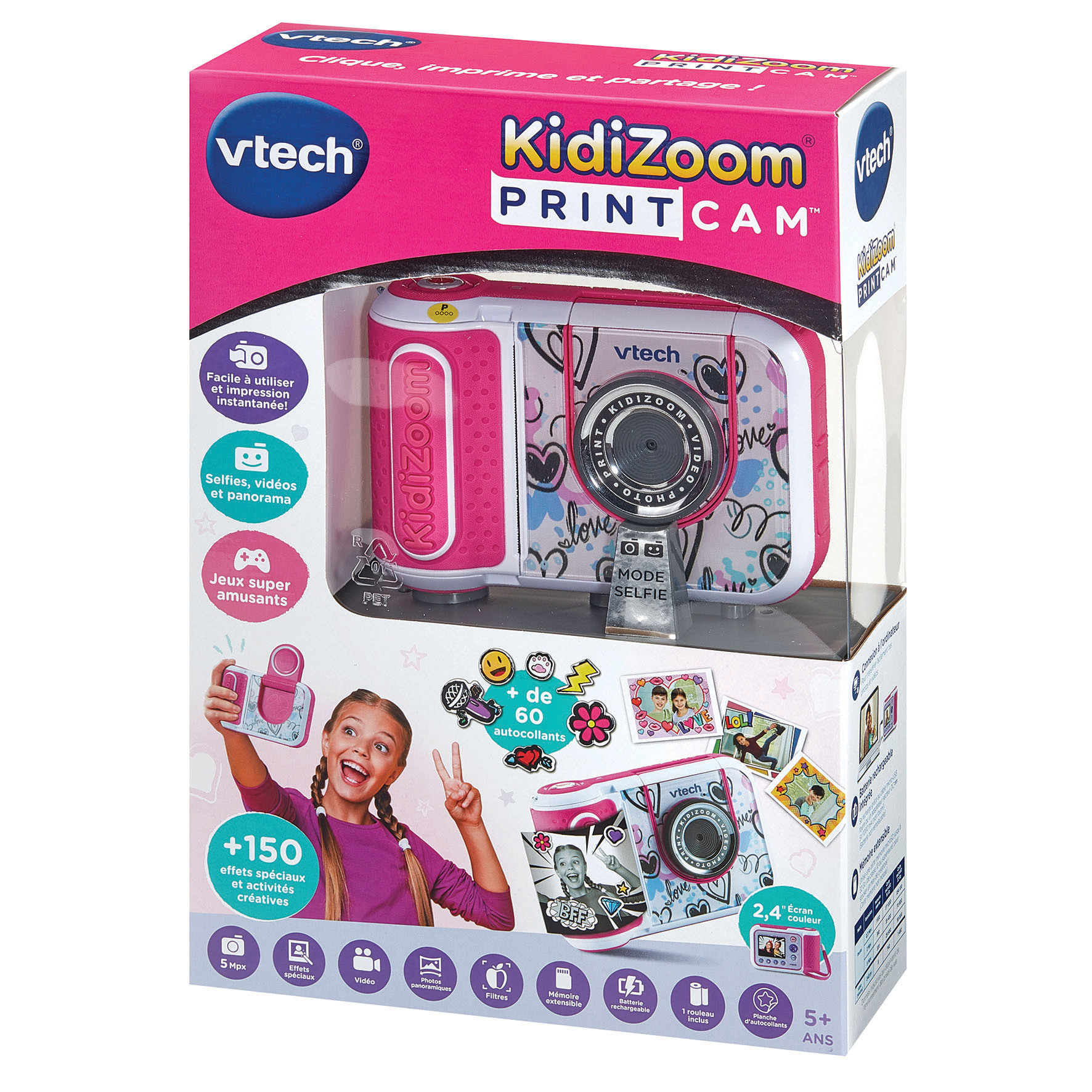 VTech KIDIZOOM PRINT CAM (ROSE) – image 7