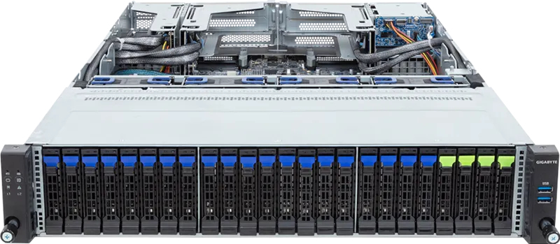 GIGABYTE R283-S92-AAJ4 Intel C741 LGA 4677 (Socket E) Rack (2U) Black, Steel – image 2