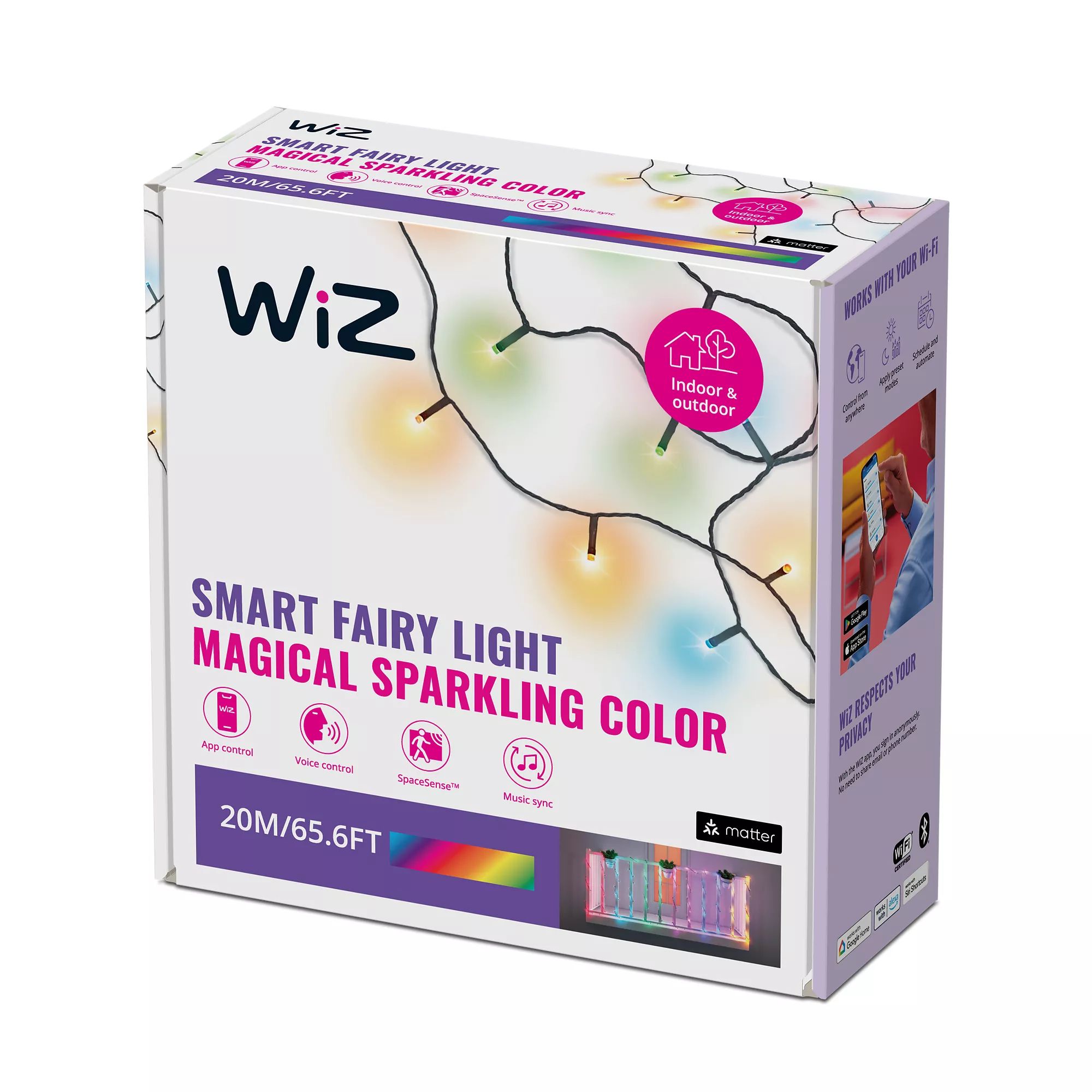 WiZ 8720169077348 smart lighting Smart string light Wi-Fi/Bluetooth – image 2