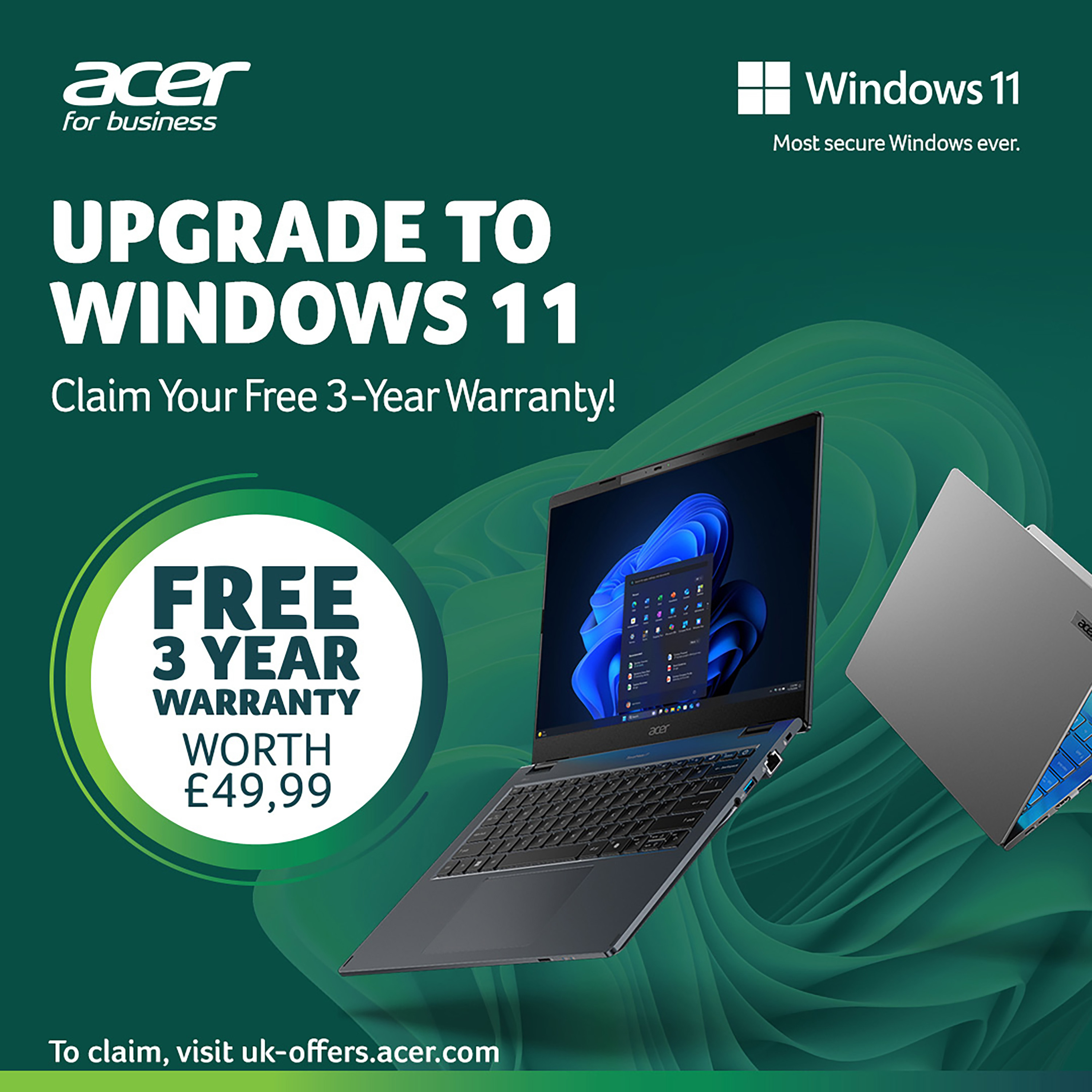 Acer Veriton X Series desktop (VX2722G) - Intel Core i5, 16GB RAM, 512GB SSD, Windows 11