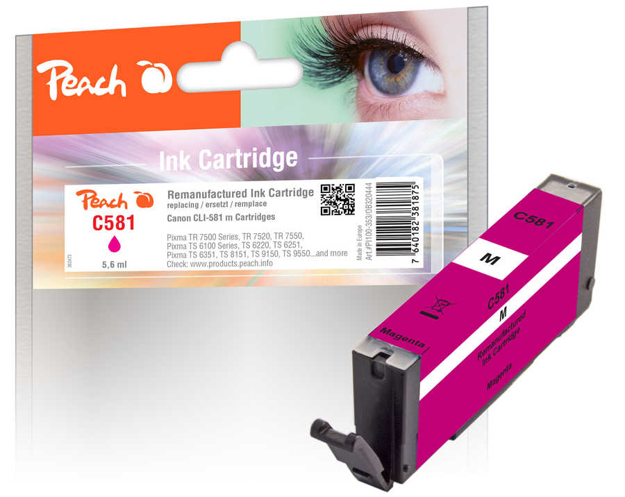 Peach 320444 ink cartridge 1 pc(s) Compatible Magenta