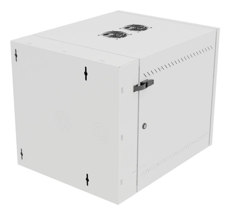 Vertiv VR Rack GL24WMCMS-W-SH-AF-CM rack cabinet 12U Wall mounted rack White – image 2