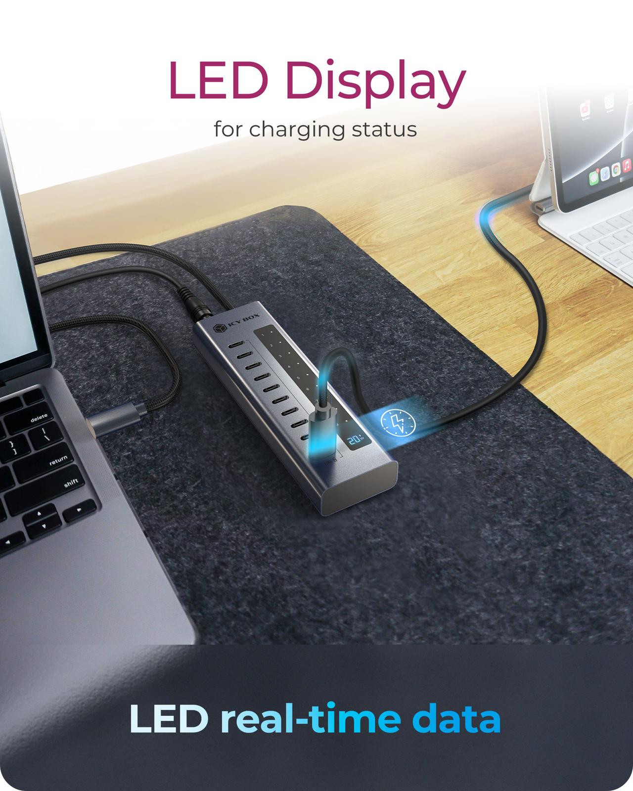 ICY BOX 10 ports USB Type-C Gen 2 Hub – image 5