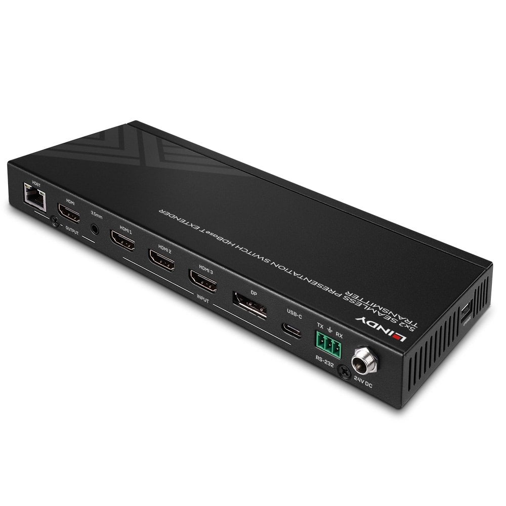 Lindy 5 Port Seamless Presentation Switch HDBaseT Extender - Transmitter – image 2
