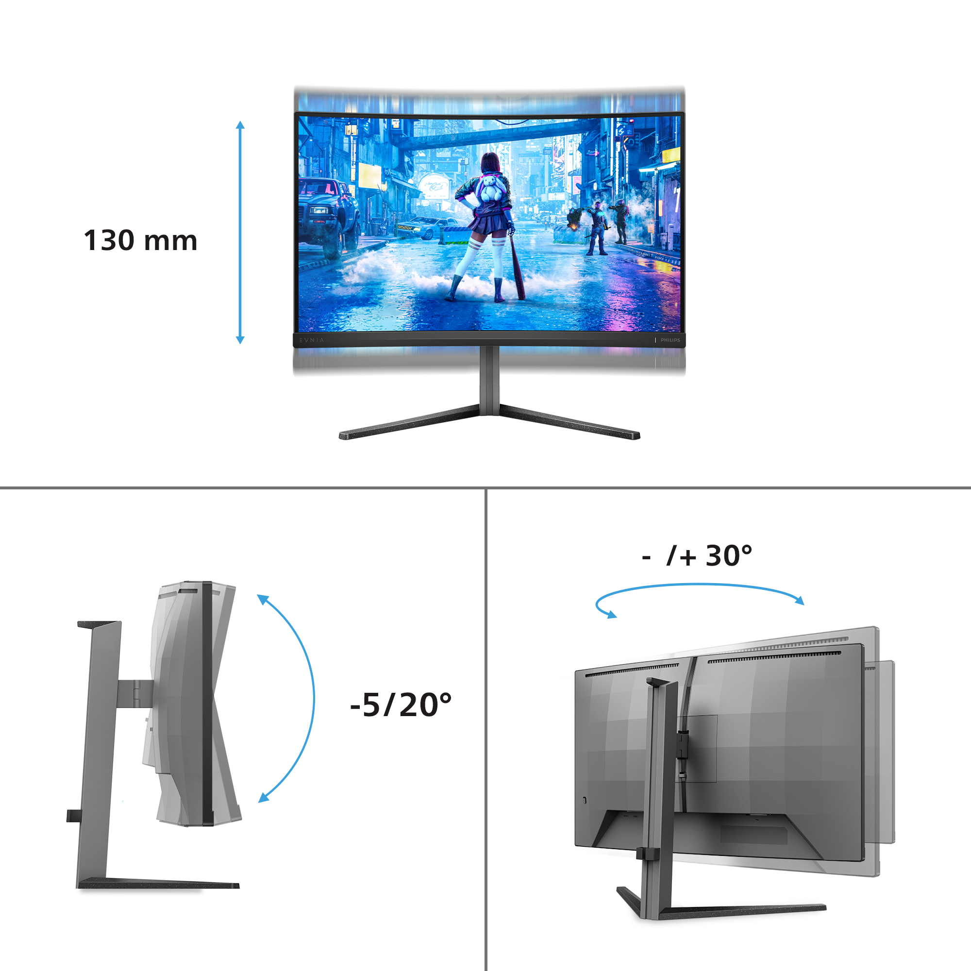 Philips Evnia 5000 27M2C5200W/75 computer monitor – image 4